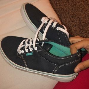 black and blue vans